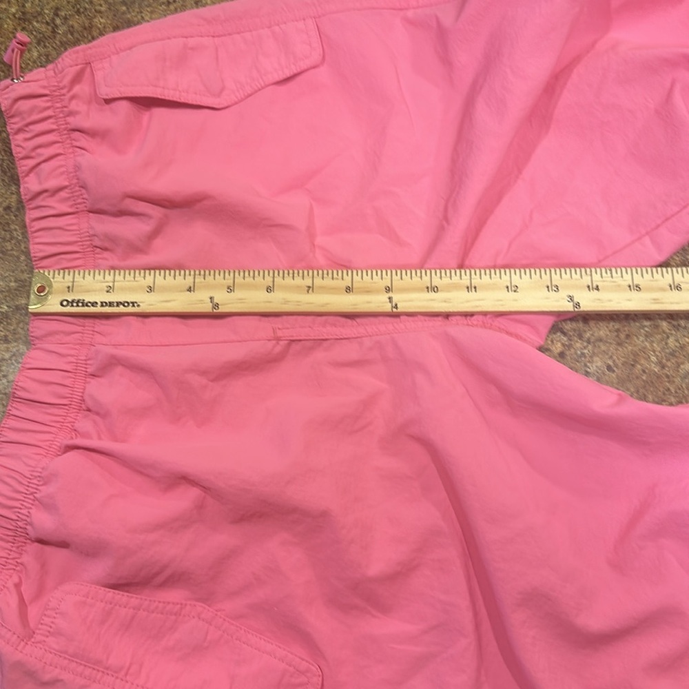 Love Tree Nylon Baggy Parachute Pants Womens Size Large Pink Pull On - Picture 15 of 16